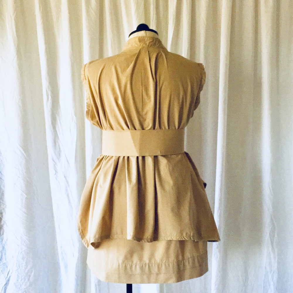 Handmade Designer . Safari wrap top/skirt Set - Picture 4 of 8